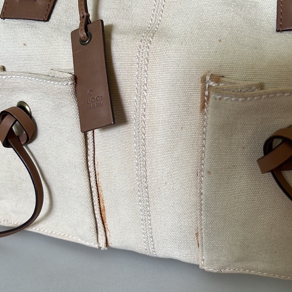 Gucci Vintage canvas handbag - Picture 4 of 11